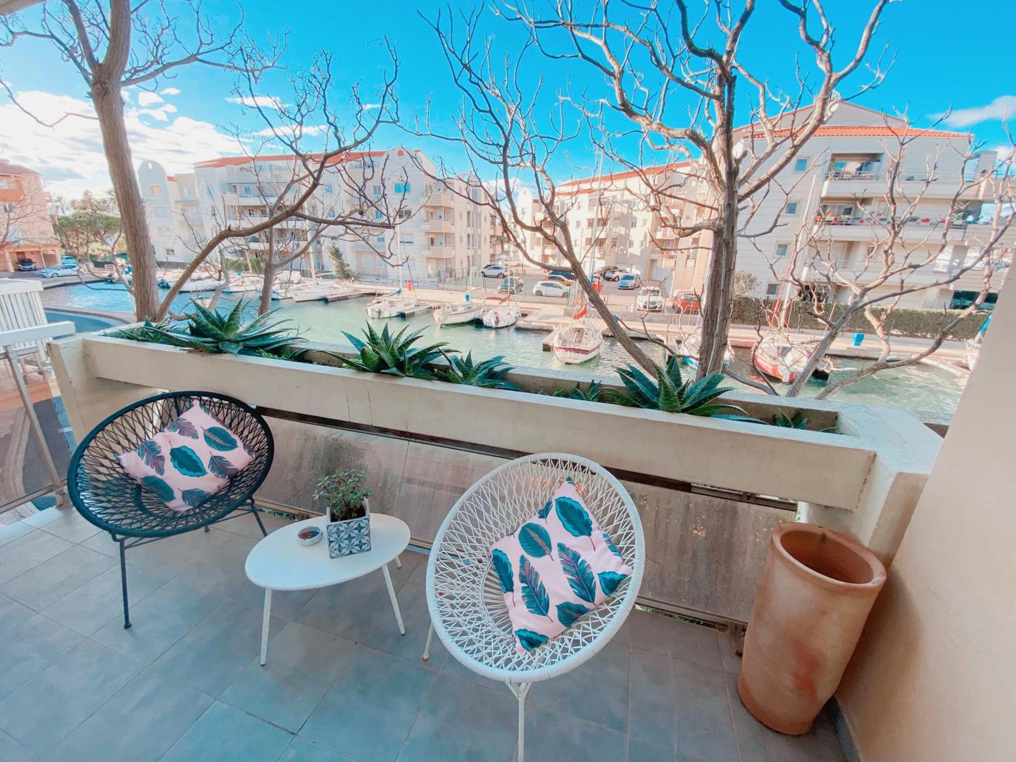 Superbe T2 Au Calme Avec Balcon Sur La Marina - 10 Apartment Canet-en-Roussillon Ngoại thất bức ảnh